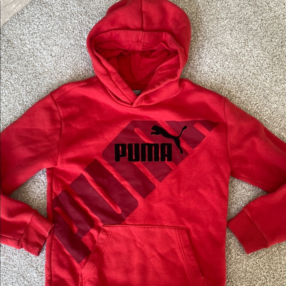 PUMA Kids Red Hoodie (large)